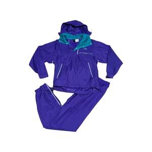 Vintage The North Face Windbreaker Jacket Track Suit Set Joggers Womens Small